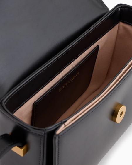 Armani Bolso Bandolera De Piel Lisa Con Logotipo De águila De Metal