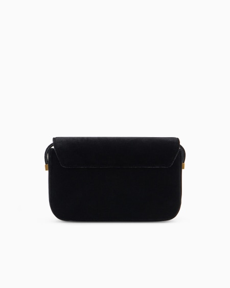 Armani Bolso Bandolera De Terciopelo Con Logotipo De águila De Metal