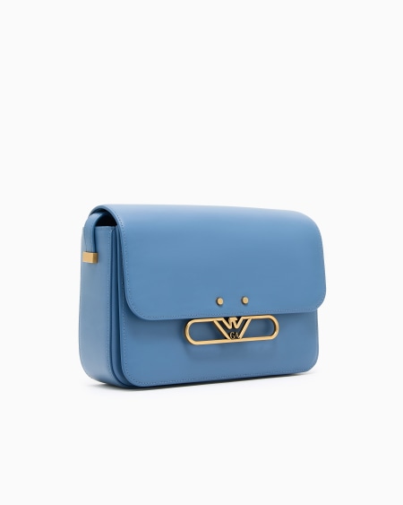 Armani Bolso De Hombro De Piel Lisa Con Logotipo De águila De Metal