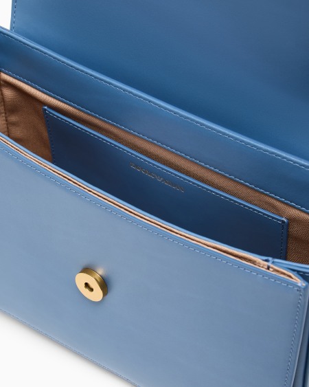 Armani Bolso De Hombro De Piel Lisa Con Logotipo De águila De Metal