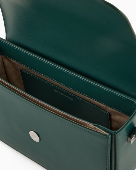 Armani Bolso De Hombro De Piel Lisa Con Logotipo De águila De Metal