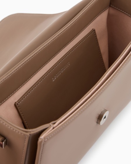 Armani Bolso De Hombro De Piel Lisa Con Logotipo De águila De Metal