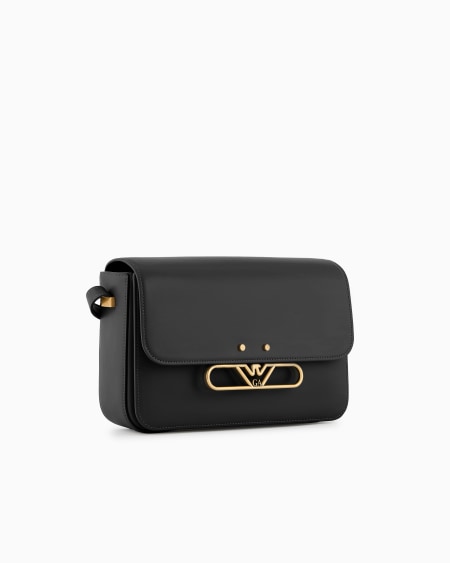 Armani Bolso De Hombro De Piel Lisa Con Logotipo De águila De Metal