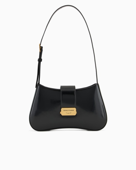 Armani Bolso de hombro tipo hobo con hebilla con logotipo