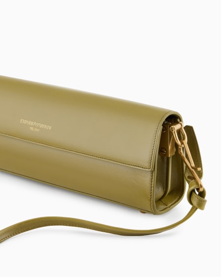 Armani Bolso De Mano Bandolera Con Solapa En Piel Lisa