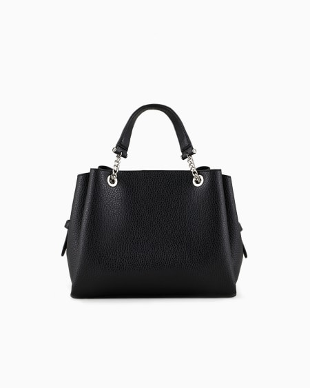 Armani Bolso De Mano Con Efecto Graneado Y Colgante De águila