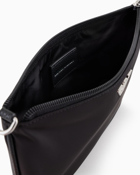 Armani Bolso De Mano De Nailon Reciclado Con Placa De águila ASV