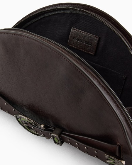 Armani Bolso De Mano En Piel Con Logotipo En Relieve