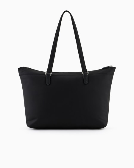 Armani Bolso Shopper En Nailon Reciclado Con Placa De águila ASV