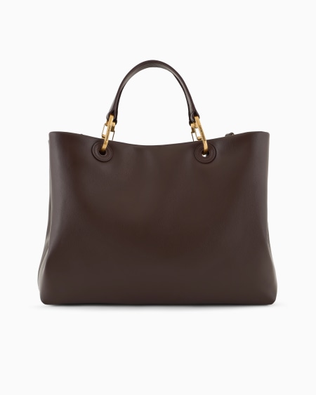 Armani Bolso Shopper MyEA De Piel Con Logotipo Trenzado