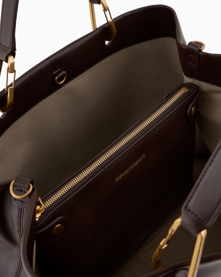 Armani Bolso Shopper MyEA De Piel Con Logotipo Trenzado