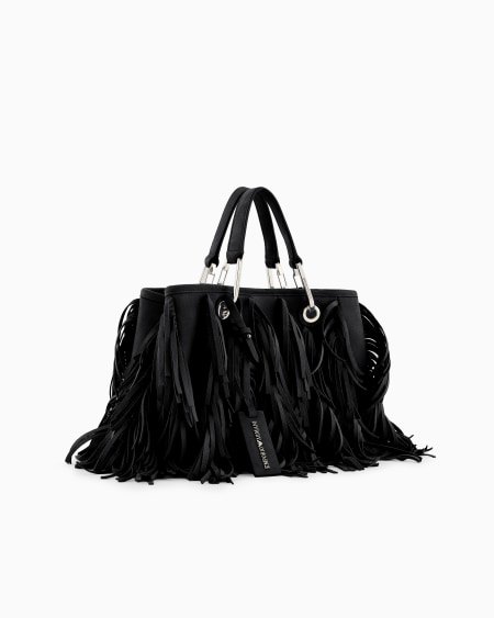 Armani Bolso Shopper MyEA Pequeño Con Flecos De Material Efecto Ante