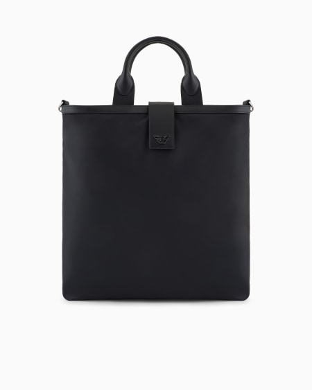 Armani Bolso shopper plegable de nailon reciclado con bandolera ASV