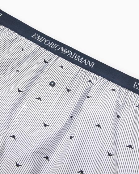 Armani Bóxer De Tejido Jacquard Con Patrón Integral