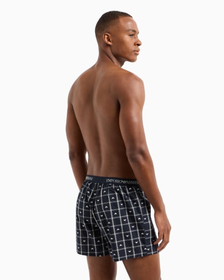 Armani Bóxer De Tejido Jacquard Con Patrón Integral