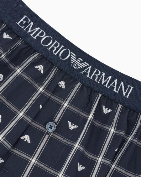 Armani Bóxer De Tejido Jacquard Con Patrón Integral