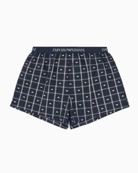 Armani Bóxer De Tejido Jacquard Con Patrón Integral