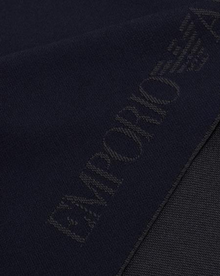 Armani Bufanda De Lana Con Inscripción De Logotipo En Tejido Jacquard