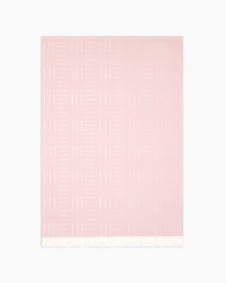 Armani Bufanda de lana con motivo de tejido jacquard geométrico