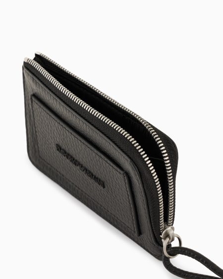 Armani Caja Regalo Con Cinturón Y Tarjetero De Piel Abatanada