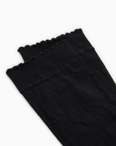 Armani Calcetines Cortos De Nailon Con Lunares Y águila Integral