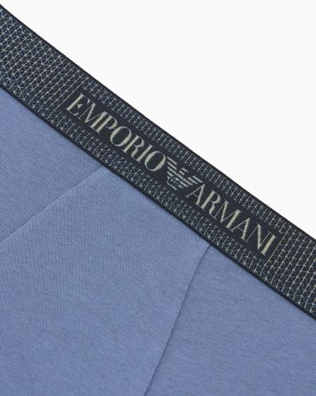 Armani Calzoncillo Bóxer De Algodón Orgánico Con Banda Con Logotipo Brillante ASV