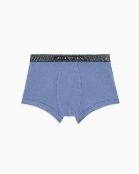 Armani Calzoncillo bóxer de algodón orgánico con banda con logotipo brillante ASV