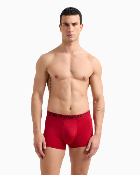 Armani Calzoncillo Bóxer De Microfibra Reciclada Con Estampado Integral ASV