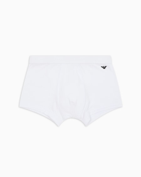 Armani Calzoncillo bóxer de viscosa acanalada con logotipo de águila