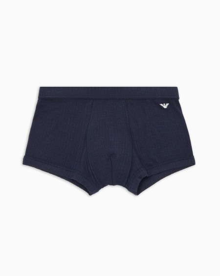 Armani Calzoncillo bóxer de viscosa acanalada con logotipo de águila
