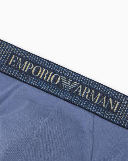Armani Calzoncillo Slip Con Cintura Elástica Con Banda Con Logotipo Brillante ASV