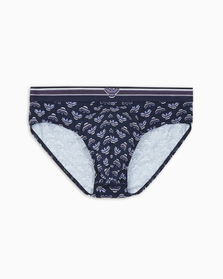 Armani Calzoncillo slip con logotipo integral de águila resaltado