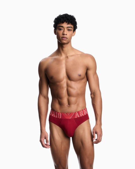 Armani Calzoncillo Slip De Algodón Orgánico Con Megalogotipo ASV