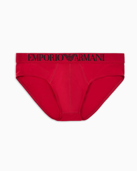 Armani Calzoncillo slip de microfibra reciclada con estampado integral ASV