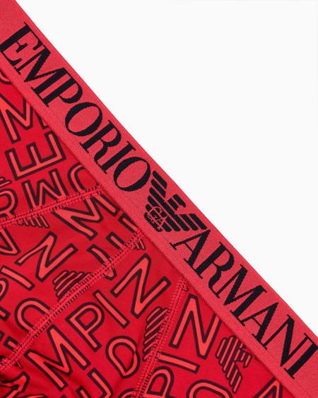 Armani Calzoncillo Slip De Microfibra Reciclada Con Estampado Integral ASV