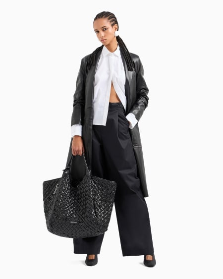 Armani Camisa Con Bolsillo De Parche Y Bajo Asimétrico De Popelina