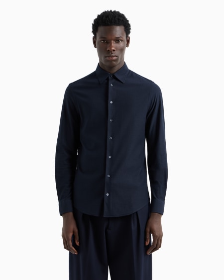 Armani Camisa De Punto Superfino De Mezcla De Lyocell ASV