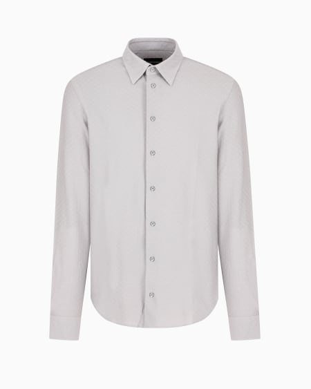 Armani Camisa de punto superfino de mezcla de lyocell ASV