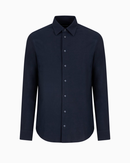 Armani Camisa de punto superfino de mezcla de lyocell ASV