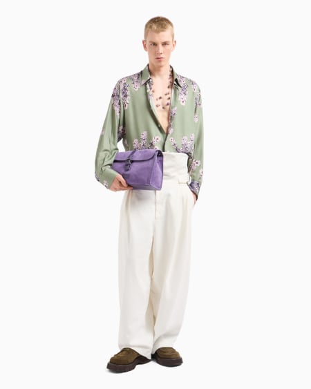 Armani Camisa De Viscosa Fluida Con Estampado Floral