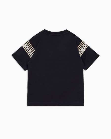 Armani Camiseta Ancha De Punto Con Banda Con Logotipo