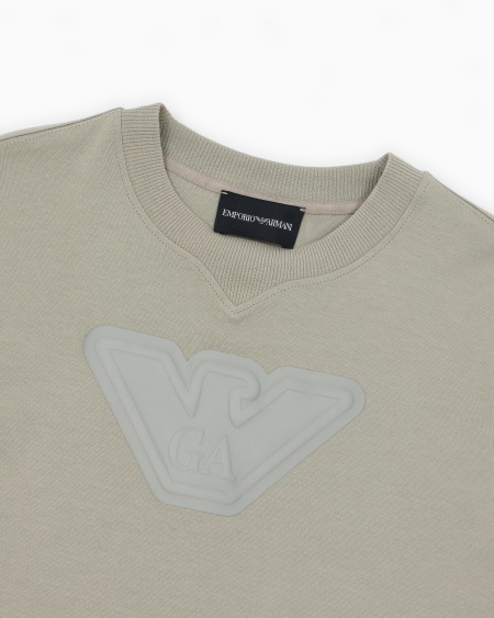 Armani Camiseta Ancha De Punto Con Maxiáguila En Relieve