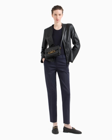 Armani Camiseta Con Mangas Fruncidas De Punto Elástico