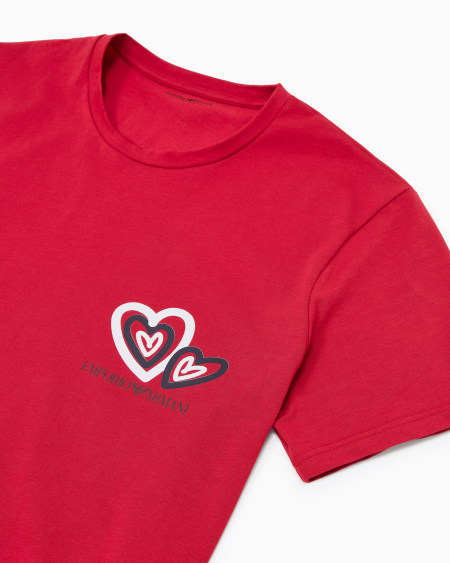 Armani Camiseta De Estar Por Casa Regular Fit Cápsula San Valentín