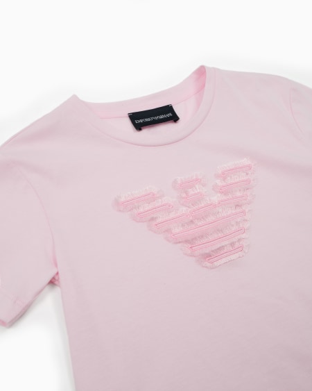 Armani Camiseta De Punto Con Bordado De águila Y Detalles