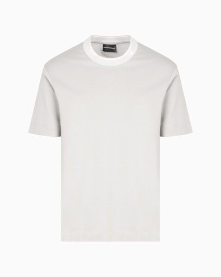 Armani Camiseta de punto con cuello redondo perfilado