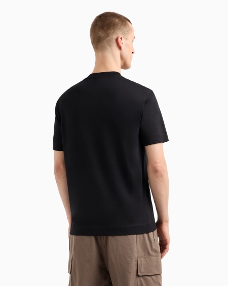 Armani Camiseta De Punto Con Estampado De Logotipo Engomado