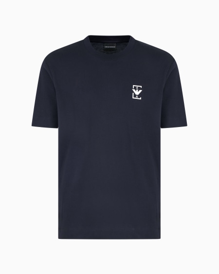 Armani Camiseta de punto con estampado de logotipo engomado