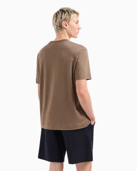 Armani Camiseta De Punto Con Estampado De Logotipo Engomado