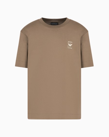 Armani Camiseta De Punto Con Estampado De Logotipo Engomado